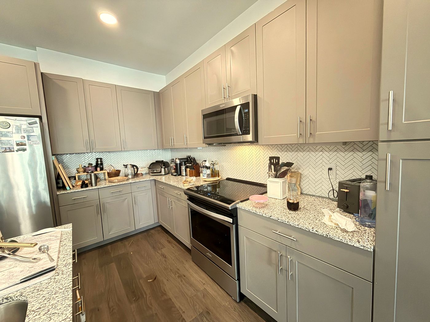 Kitchen before Sage Essence non-toxic cleaning in Austin, TX