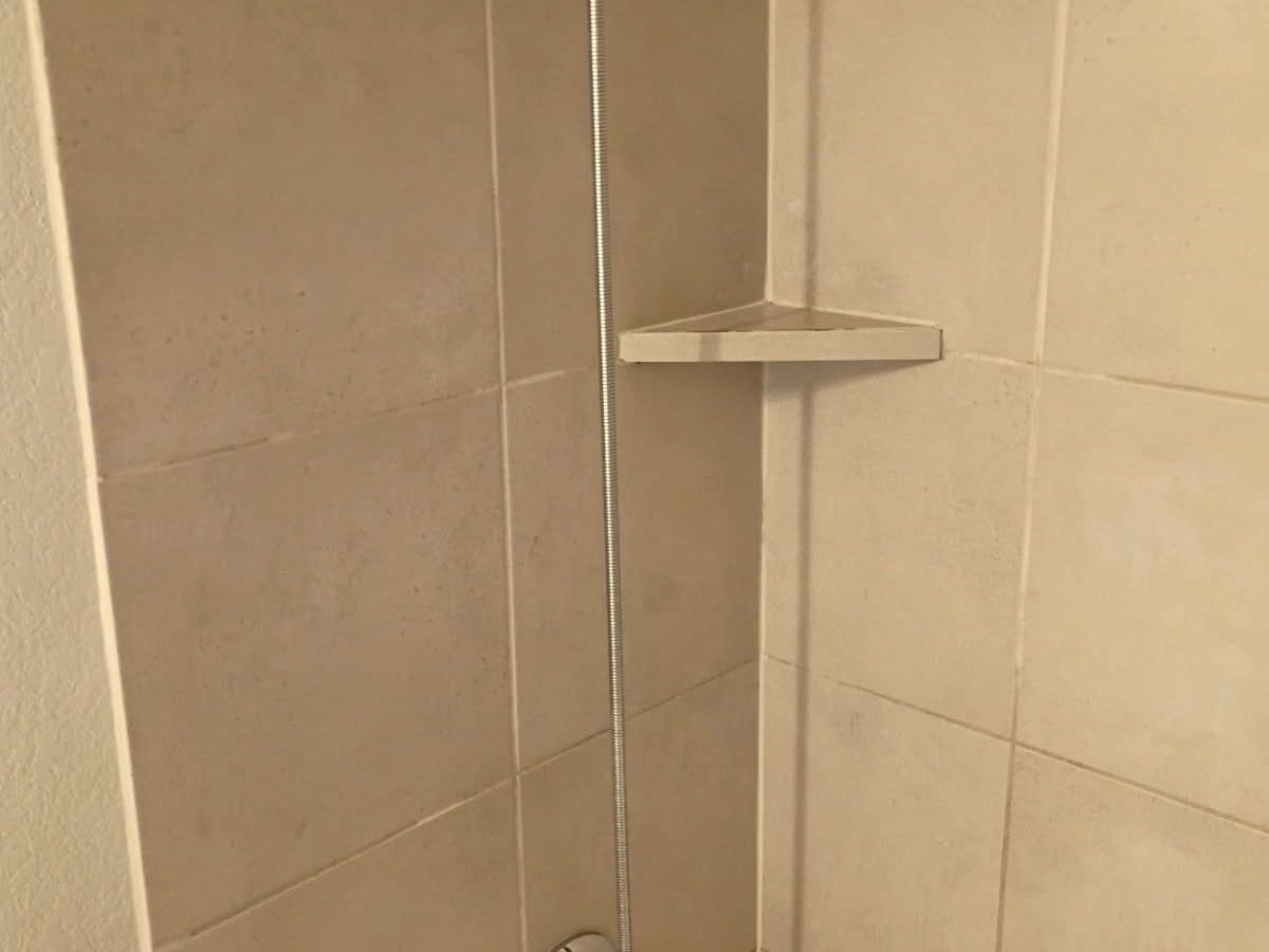 Shower after Sage Essence non-toxic cleaning in Austin, TX